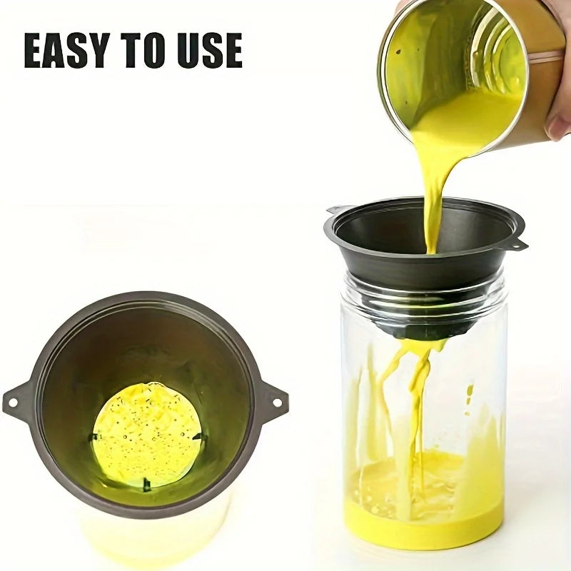 20PCS Reusable Plastic Paint Filter with Fine Nylon Mesh for Oil & Water-Based Paint