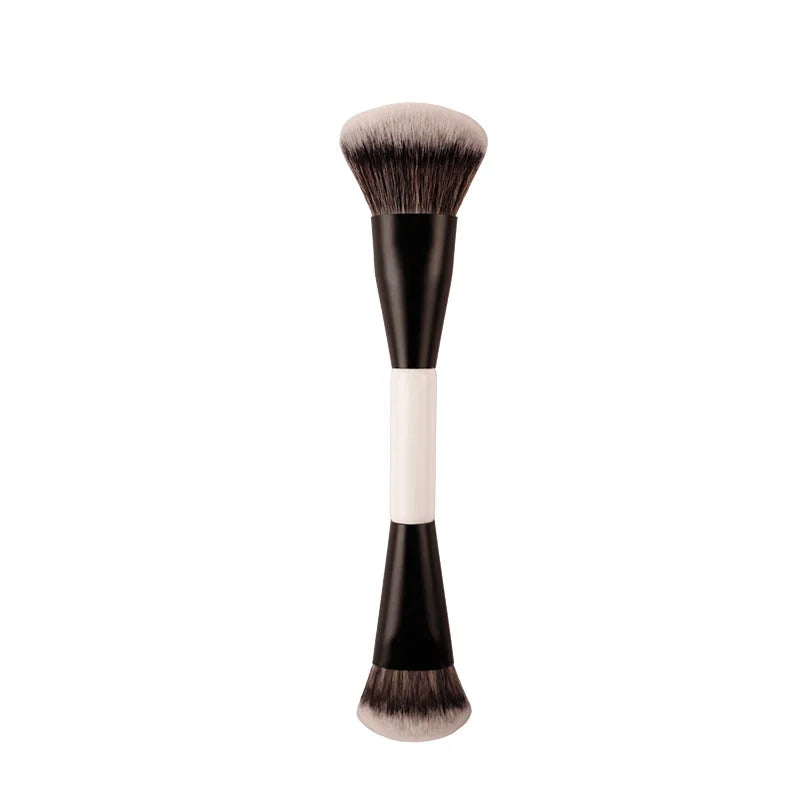 Double-Ended Angled Makeup Brush Set for Foundation & Blush - Multifunctional Cosmetic Tool