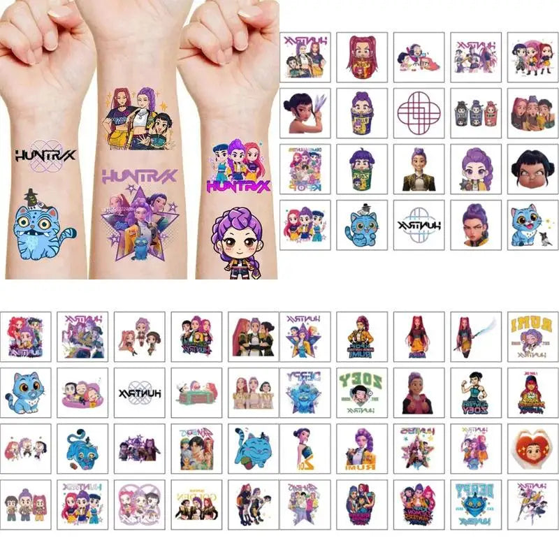 20pcs Cartoon Temporary Tattoo Stickers for Party & Gift Giving