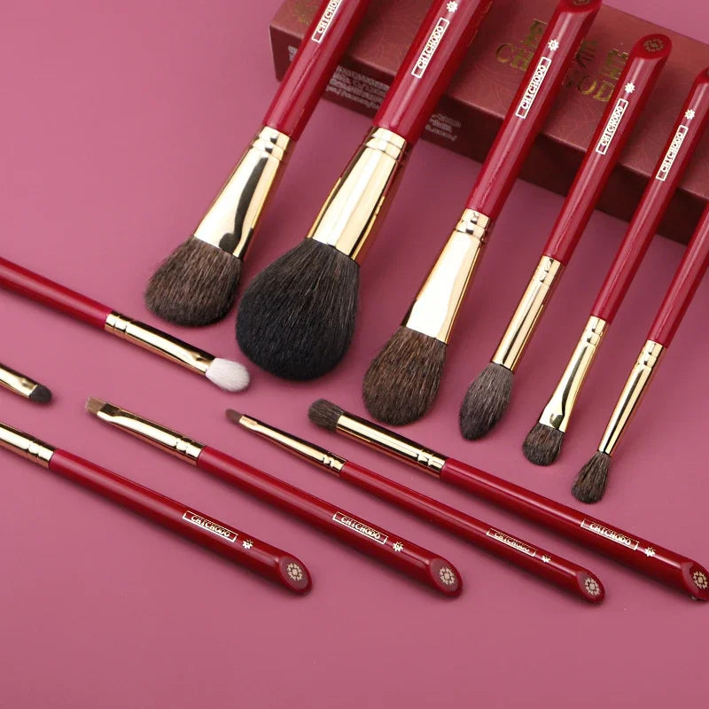 Luxury Makeup Brush Set with Animal Hair - Professional Beauty Tools