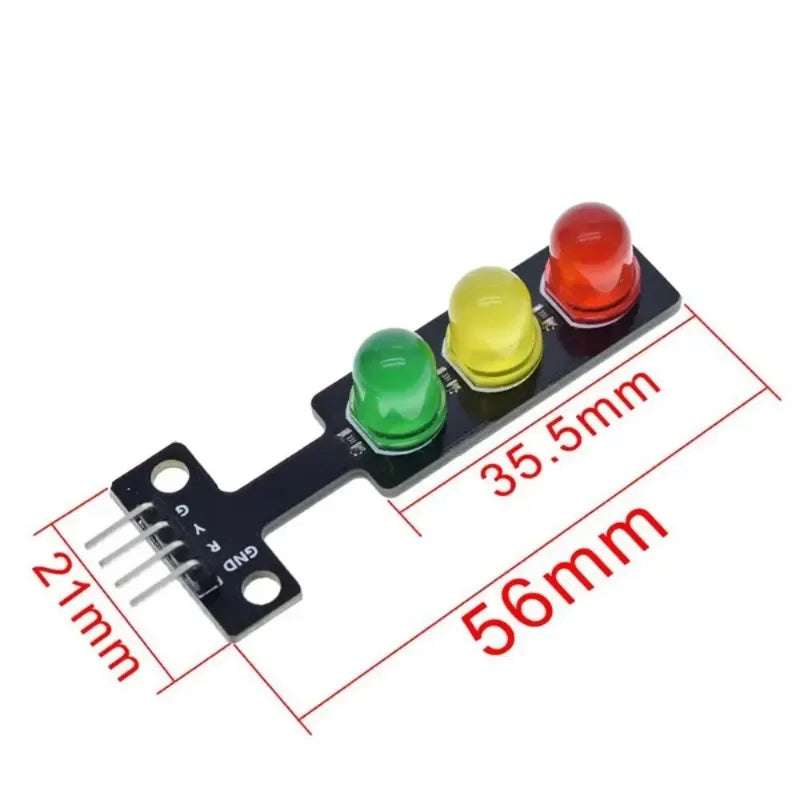 5V Traffic Light LED Display Module for Arduino - Red, Yellow, Green RGB Traffic Signal System