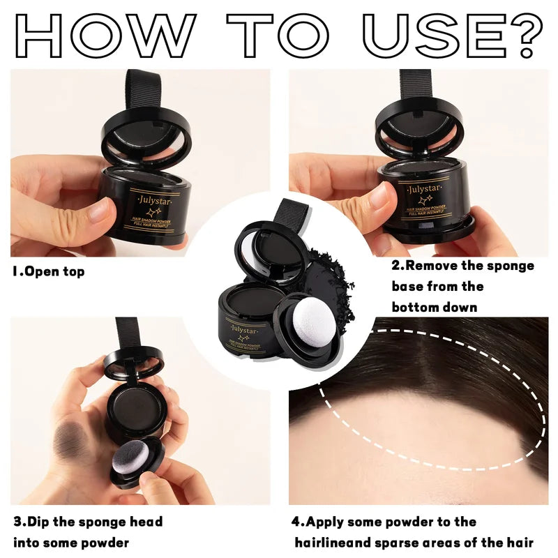 Waterproof Hairline Concealer Powder for Root Touch-Up - Multiple Colors