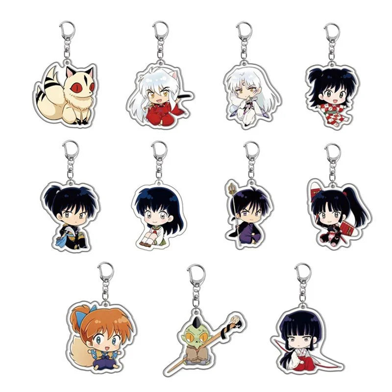 Anime Key Pendant - Sesshoumaru Keychain for Clothing, Bags & Gifts