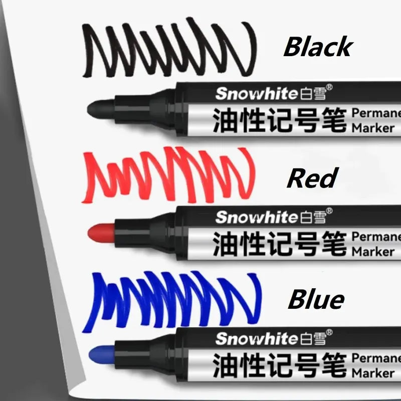 Oil-Based Paint Markers Set - Waterproof & Quick Dry for Rock, Wood, Fabric, Glass