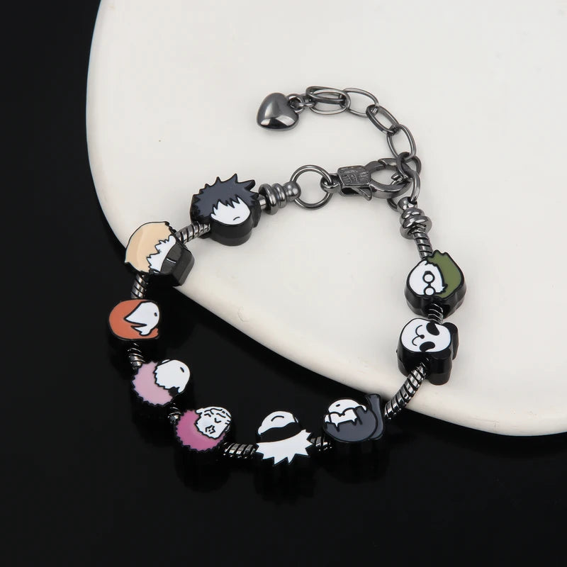 Jujutsu Kaisen Metal Bracelet for Women and Kids - Cute Anime Jewelry Gift