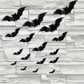 Halloween 3D Bat Wall Stickers - Removable Creepy Decor for Party & Home