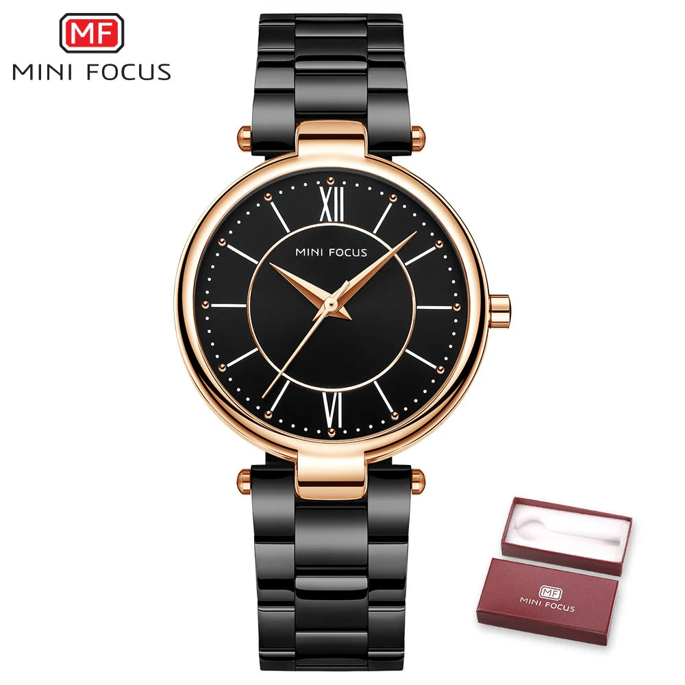 Women’s Stainless Steel Watch with Waterproof Quartz Movement - Luxury Dress Watch