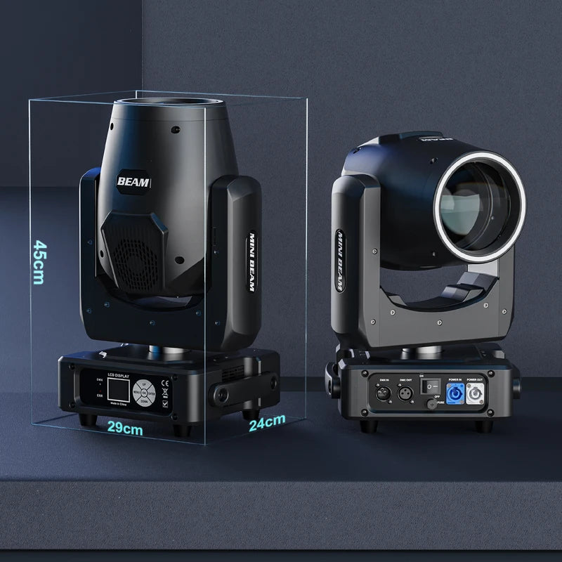 2-Pack Moving Head Stage Lights RGBW DMX Sound Activated DJ Lighting for Wedding Parties