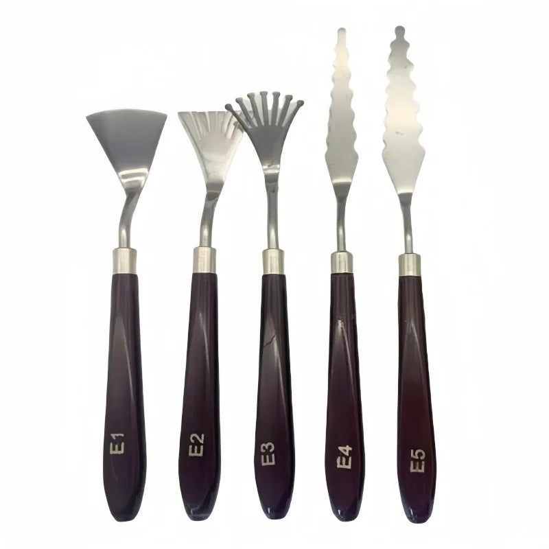 Oil Painting Palette Knife Set for Acrylic Gouache Art – 9 Piece Art Tools