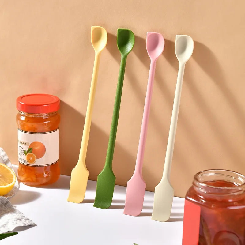 Silicone Spatula Set Double-Headed Makeup & Kitchen Scraper, Small Tip, Multiple Colors