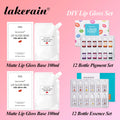DIY Lip Gloss Kit with Clear Base, Color Pigments & Flavoring - Beginner Friendly