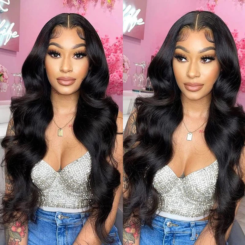 15A Body Wave Human Hair Bundles with Transparent Closure 32 Inch - Natural & Versatile