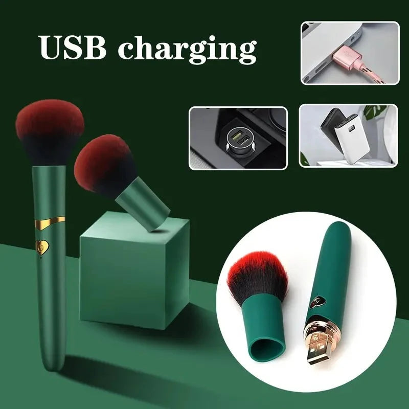 Electric Foundation Makeup Brush Vibrating Multi-Function Portable Cosmetic Tool