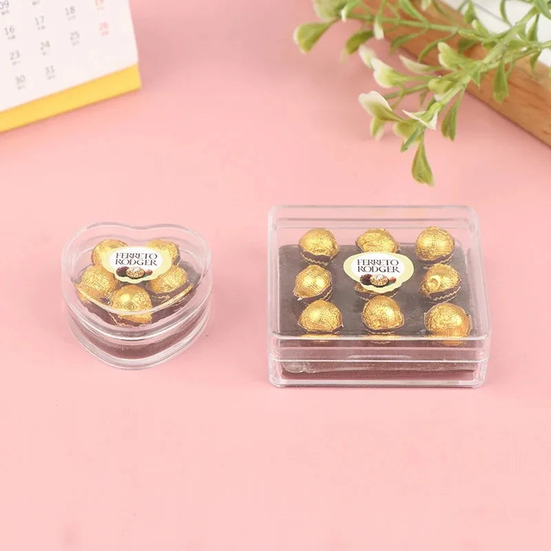 Miniature Dollhouse Chocolate Gift Box Model Food Toy for 1/12 Scale Decor