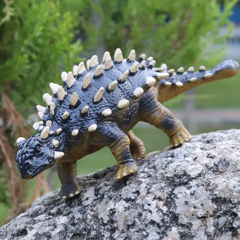 Dinosaurs Animal Action Figures Set - Jurassic Pterodactyl & Saichania PVC Toys for Kids