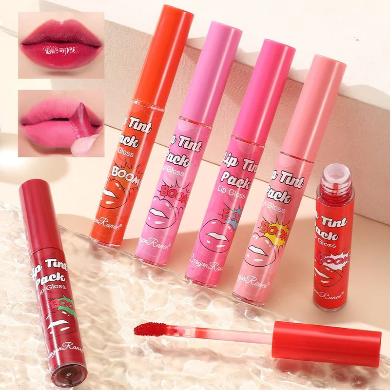 Peel-Off Lip Gloss Set Waterproof Long Lasting Matte Lip Stains - Multiple Colors