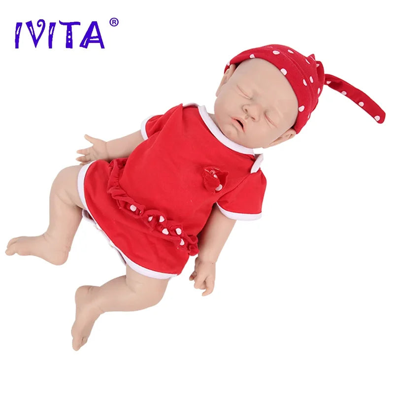 Full Body Silicone Reborn Baby Doll - Realistic 16.92 Inch Child Toy with Clothes