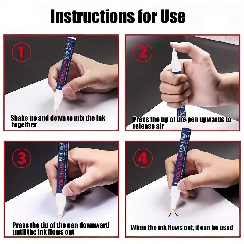 Shoe Repair Paint Pen Waterproof Non-Fading with Precise Tip - Restores Color to Shoes Vinyl Car Seats Furniture
