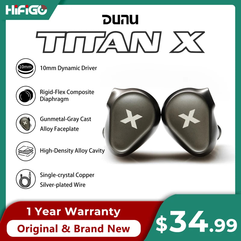High-Fidelity In-Ear Monitors with Dual Magnetic Dynamic Drivers - Metal Alloy Housing, 3.5mm & Type-C, Audiophile Gaming Earphones
