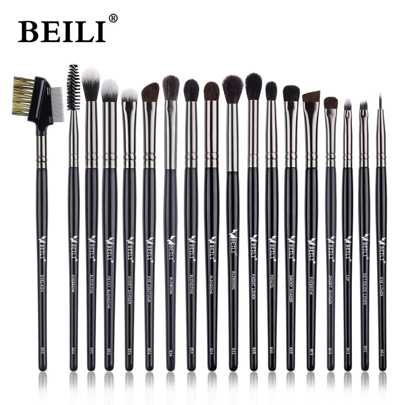 Professional Natural Eye Makeup Brush Set - 1/3pcs Smokey Eyeshadow Eyebrow Blending Tools