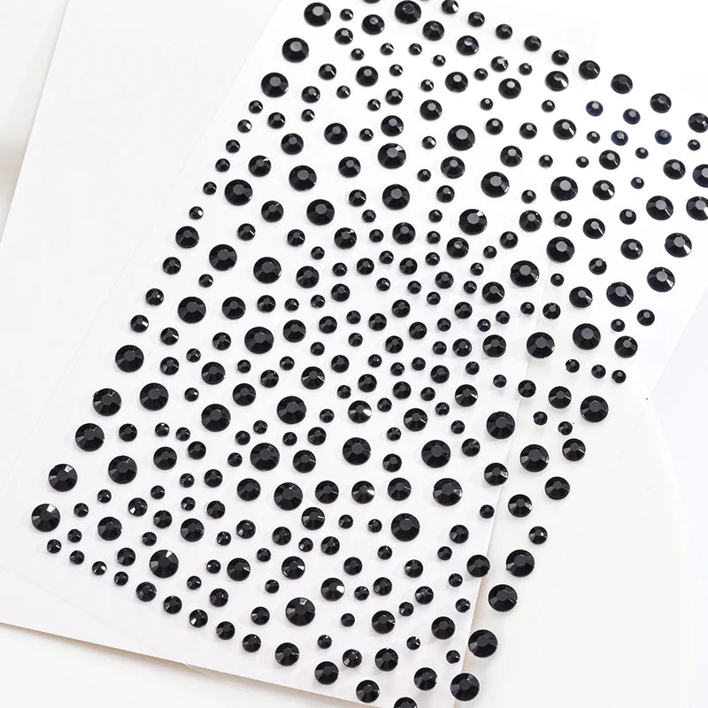Face Gem Makeup Stickers 3D Rhinestone Self-Adhesive Eye Decor Kit