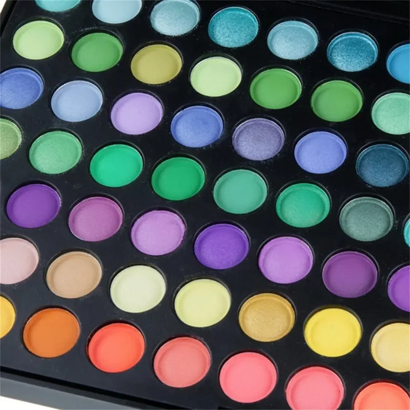 120-Color Waterproof Eyeshadow Palette Makeup Kit - Matte & Shimmer Pigment