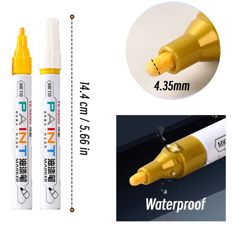 Car Scratch Repair Paint Pen Set - Quick Dry, Waterproof Auto Touch Up Markers