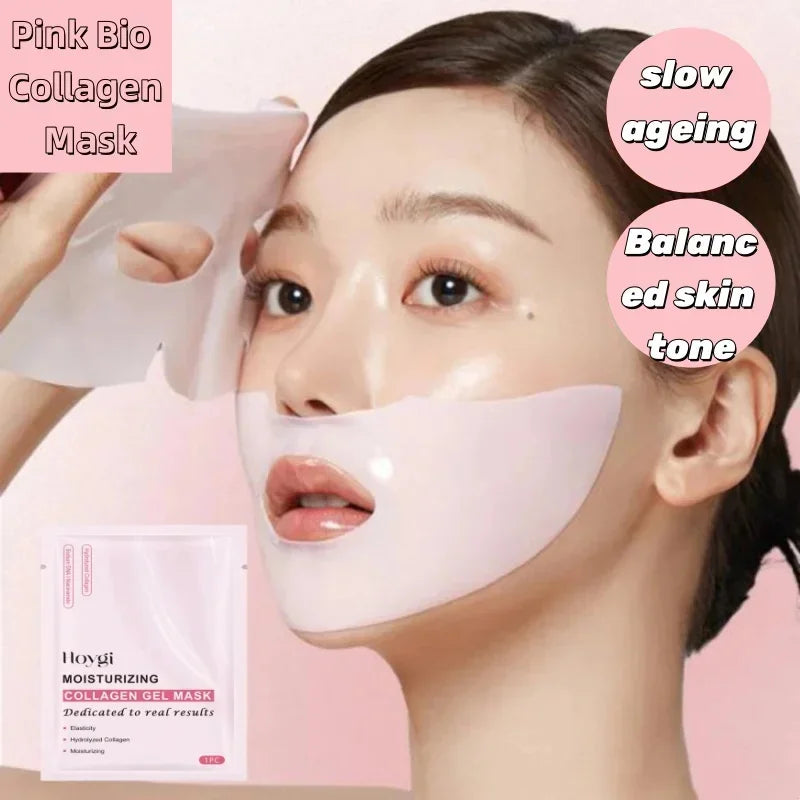 Deep Hydrating Collagen Gel Salmon PDRN Face Mask - Moisturizing & Anti-Aging Hydrogel Sheets