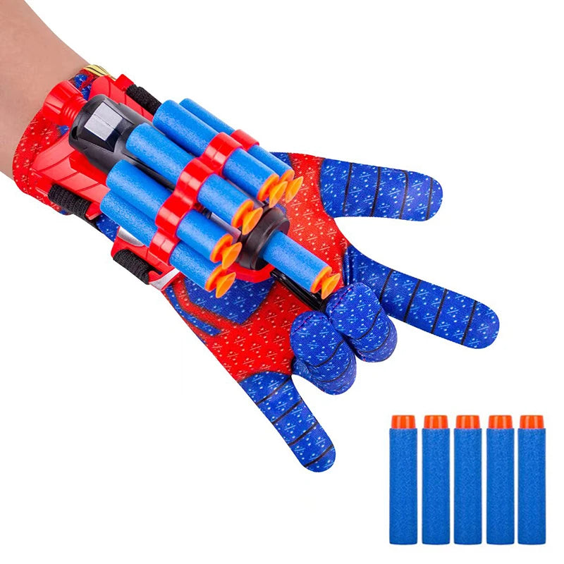 Spider Launcher Toy Glove Web Shooter for Kids Halloween Christmas Playset