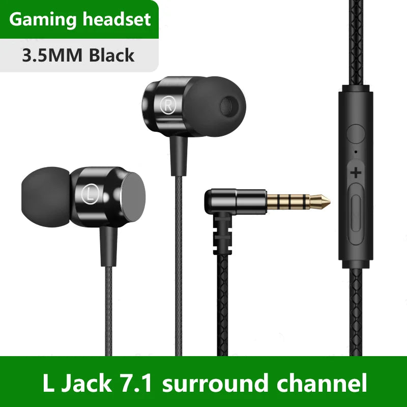 In-Ear Wired Earphones with Microphone - Sport Earbuds for Phone Calls