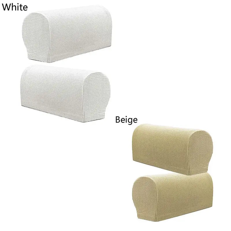 Stretch Armrest Covers for Sofa and Chair - Protectors for Furniture Set of 2
