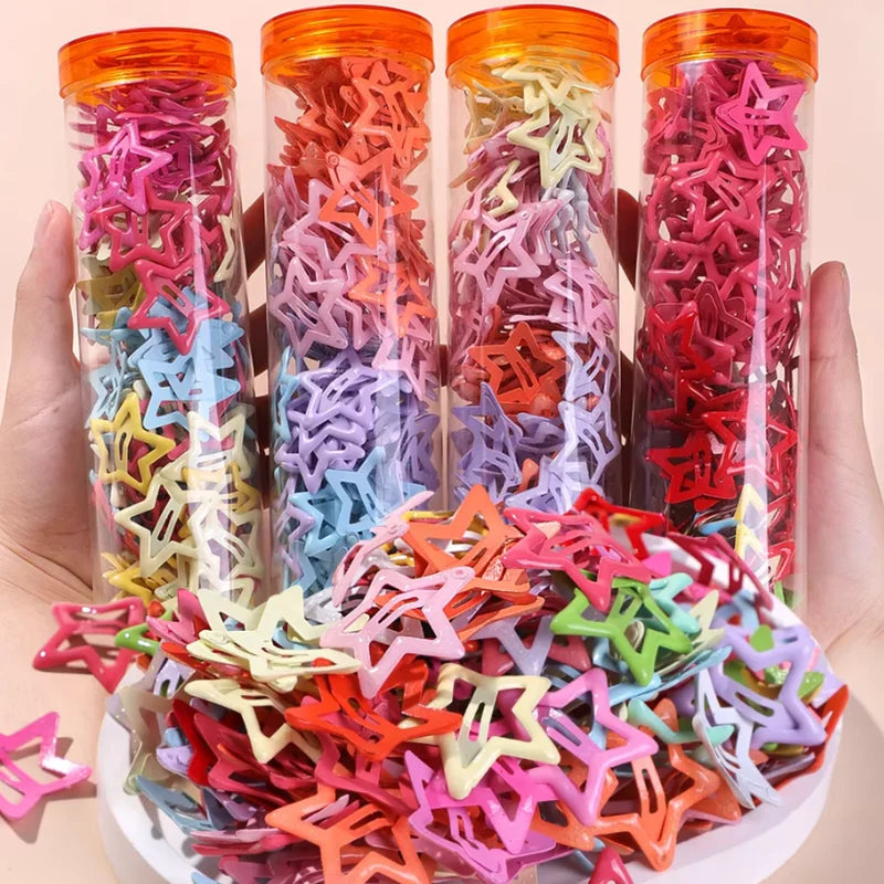 Colorful Star Hair Clips for Girls and Children - Hair Accessories Barrettes