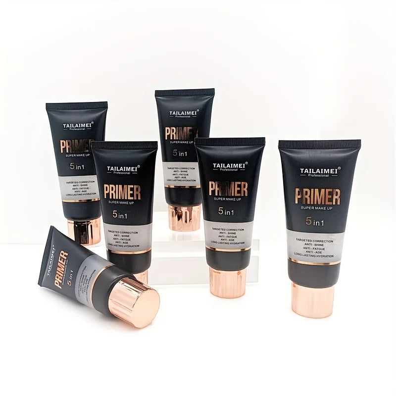 Waterproof Transparent Gel Makeup Primer - Full Coverage Matte Foundation with Color Retention