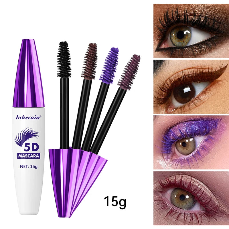 5D Waterproof Lengthening & Volumizing Mascara - All Colors, 15g