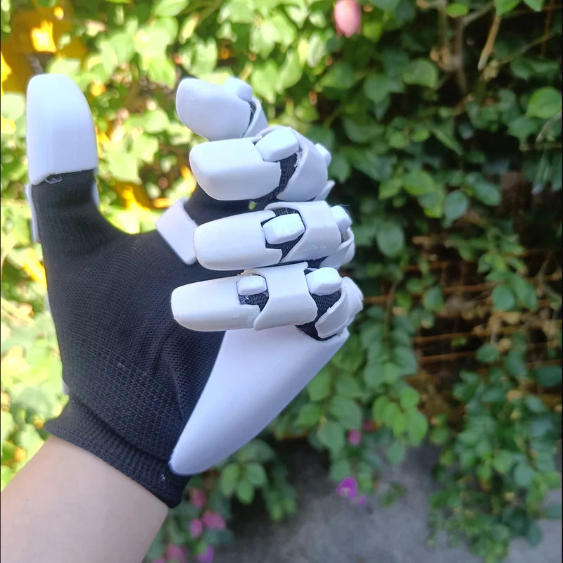 Mechanical Cosplay Gloves 3D-Printed PETG Flexible Costume Gloves - Multiple Colors