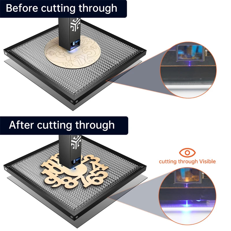 Laser Engraving Table Honeycomb Panel Bed for CO2 Laser Cutting 400x400mm