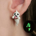Halloween Ghost Stud Earrings Noctilucent Festival Jewelry for Men Women