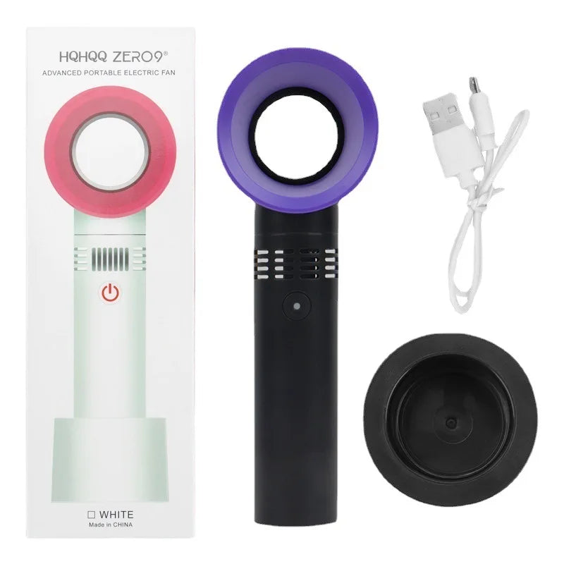 USB Charging Eyelash Dryer Bladeless Fan for False Lashes & Makeup Setting
