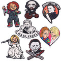 7-Piece Horror Killer Enamel Pins Set - Movie Brooch Lapel Badge Accessories