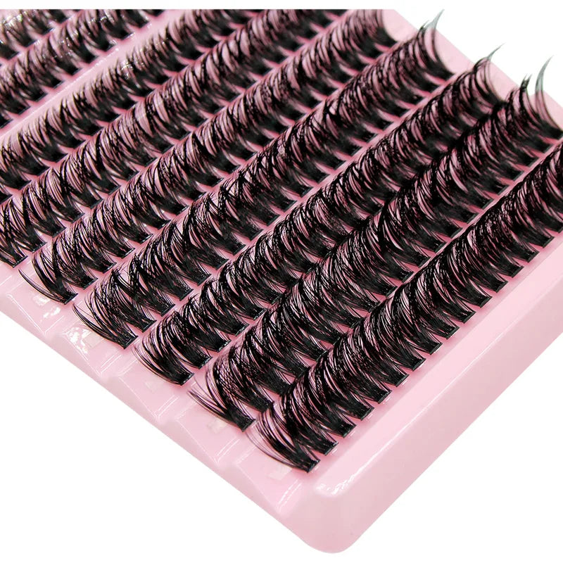 200 Pcs Volume Cluster Eyelashes False Lashes Russian Style Makeup Tool