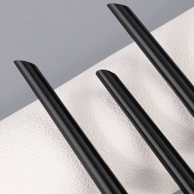 Set of 3 Makeup Brushes for Eyeliner and Eyebrow Contouring - Portable Flat Fine Detailing Tools