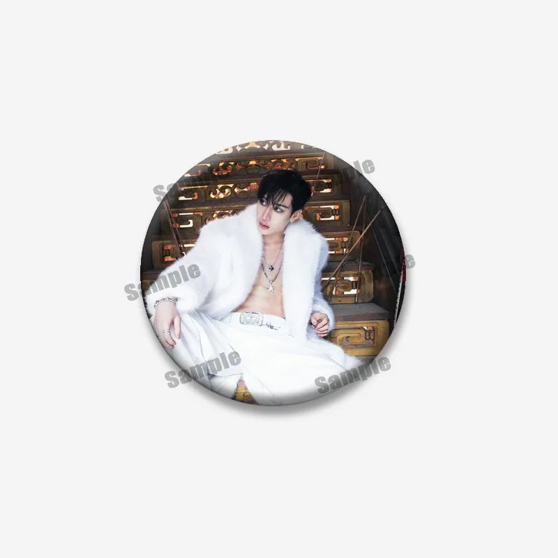 Kpop Boys Band Coin Badge Lapel Pin Jewelry for Fans - Multiple Colors & Sizes