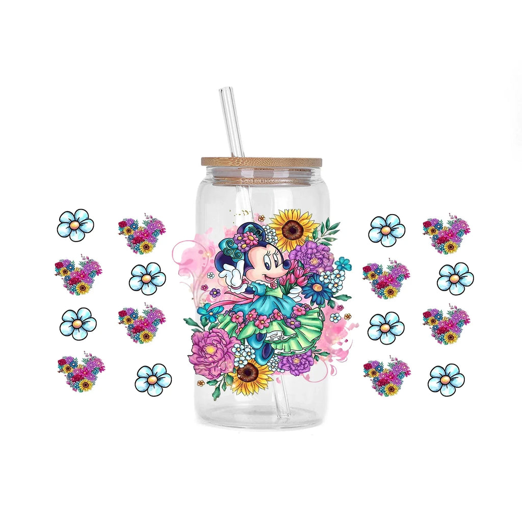 UV DTF Sticker Set for Tumblers - Waterproof 3D Decals for 16oz Cups