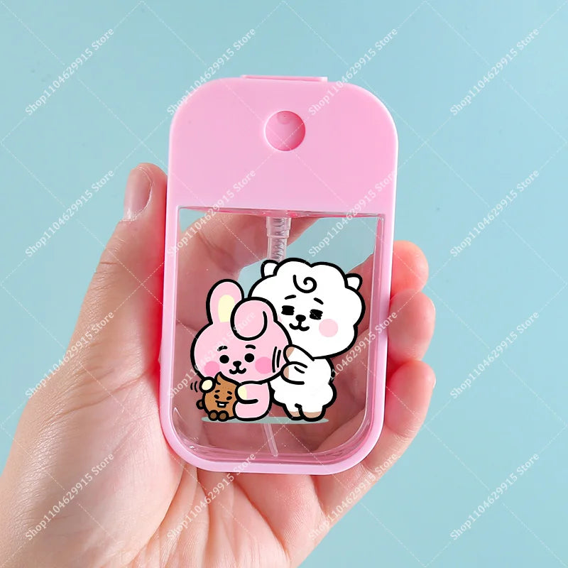 45ML Cute BT21 Plastic Water Mist Spray Bottle for Hand Sanitizer & Perfume
