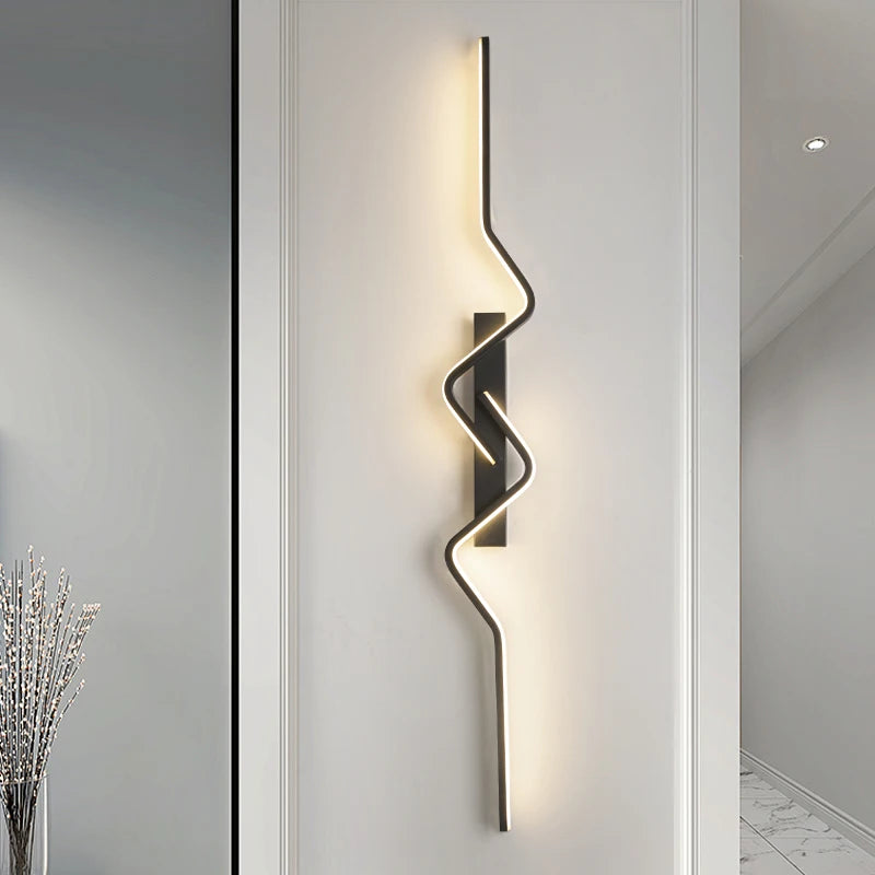 Modern Nordic Wall Light Long Decorative LED Fixtures for Living Room & Corridor