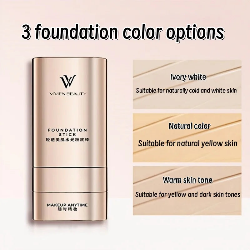 Double-Head Foundation & Concealer Stick - Waterproof Long-Lasting Face Makeup