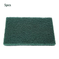5Pcs Abrasive Hand Scouring Pads for Cleaning and Polishing - Green & Red