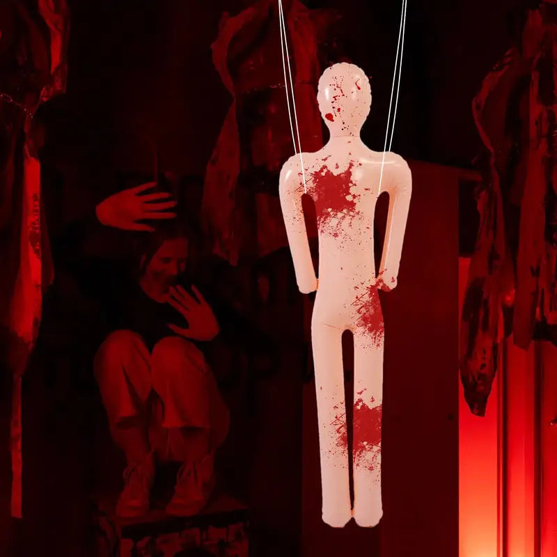Inflatable Halloween Mannequin - Life-Size Creepy Body Prop for Haunted House & Festive Decor