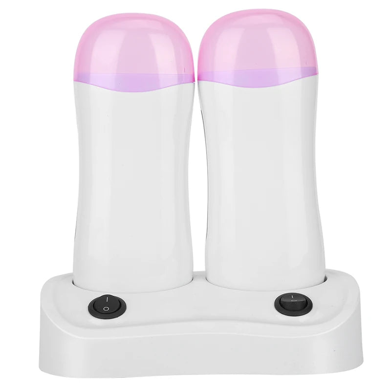 Double Cartridge Wax Warmer for Body Hair Removal - Portable Wax Heater