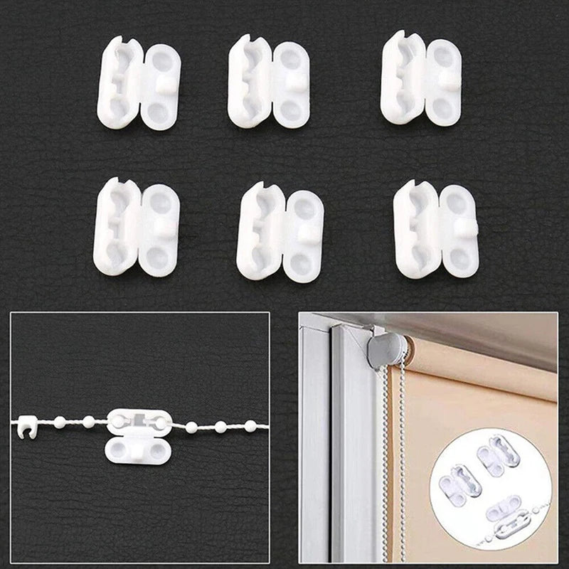 10pcs Plastic Blind Chain Connectors for Vertical & Roller Blinds - Replacement Parts